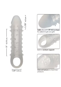 Liquid Silicone Adonis met afmetingen