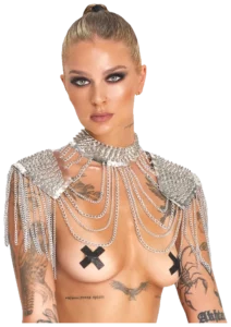 Bad Kitty Kettinghalsband met Spikes