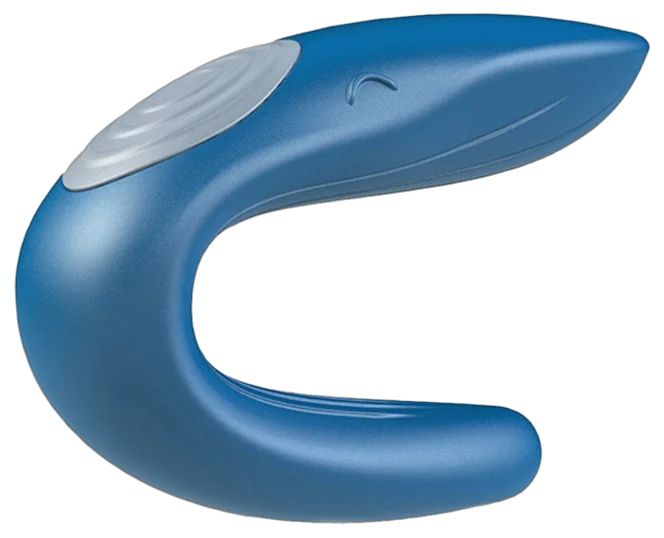 Satisfyer Partner Double Whale koppelvibrator blauw