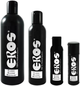 Eros Classic Silicone Bodyglide glijmiddel — verkrijgbaar van 30 ml tot 1 liter