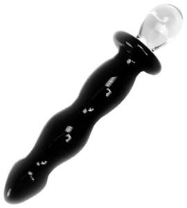 Glazen Dildo Black Deluxe
