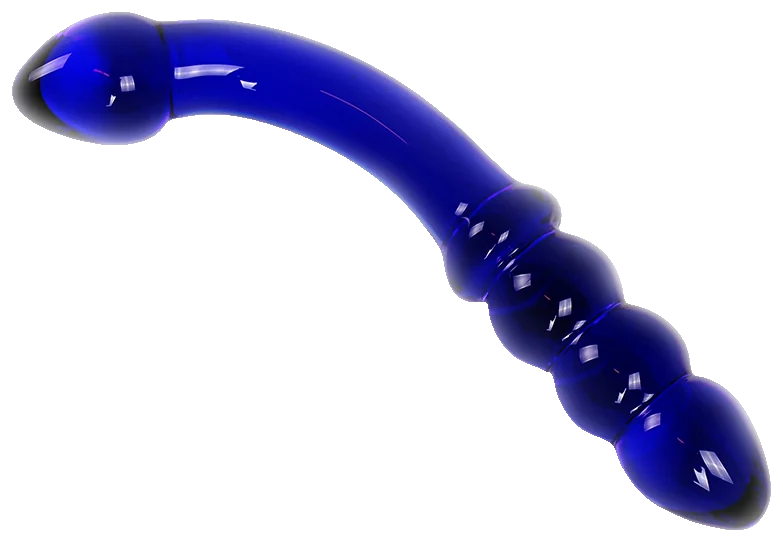 Glazen Dildo Blue Curve
