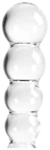 Glazen Dildo Clear Balls