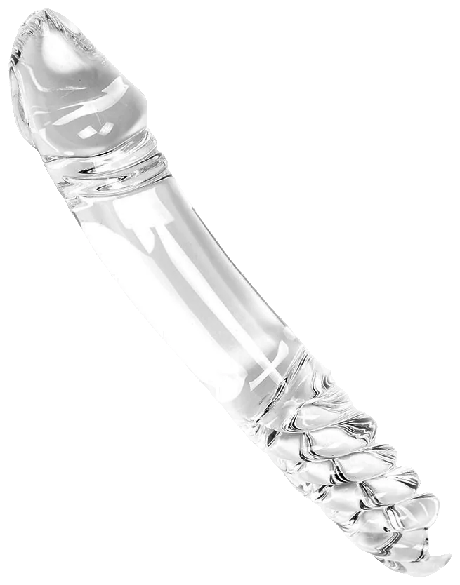 Glazen Dildo Clear Double