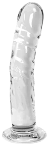 Glazen Dildo Clear Penis Round