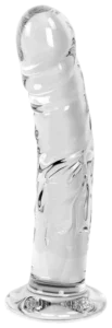Glazen Dildo Clear Penis Round