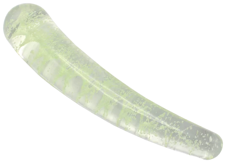 Glazen Dildo Curve Glow in the Dark