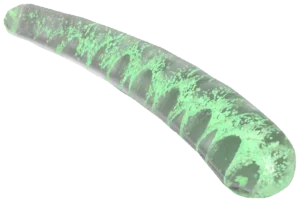 Glazen Dildo Curve Glow in the Dark