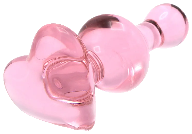Glazen Dildo Heart Love