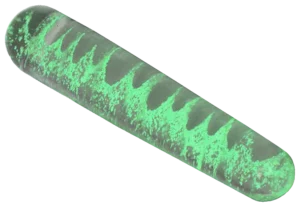 Glazen Dildo Smooth Glow in the Dark