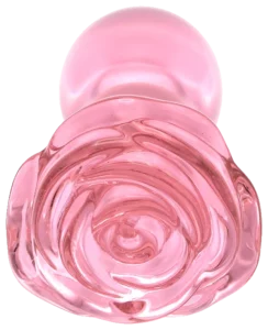 Glazen Plug Rose Pink