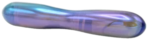 Glazen dildo Rainbow zijaanzicht