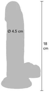 Clear Dildo 18 cm