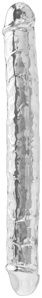 Clear Double Dong 34,5 cm