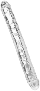 Clear Double Dong 34,5 cm
