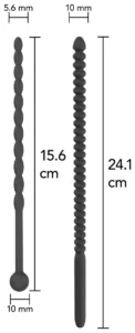 Ribbed Penis Dilators 2 pcs