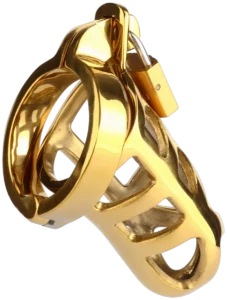 Brutal Chastity Cage Gold