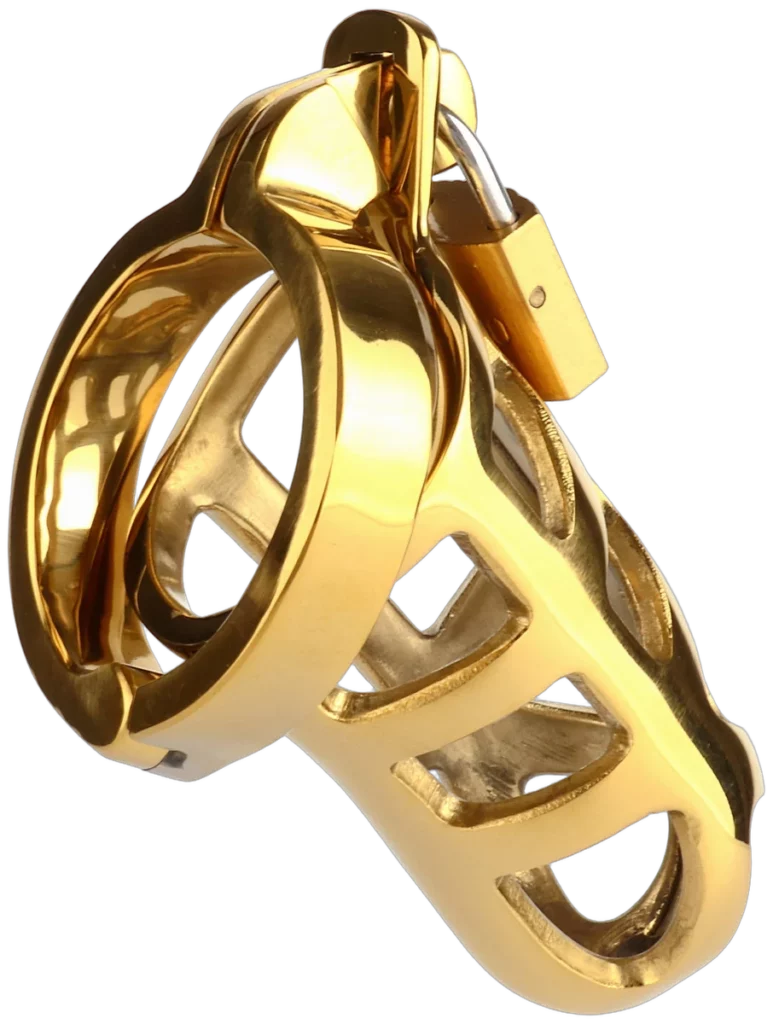 Brutal Chastity Cage Gold