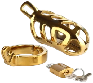 Brutal Chastity Cage Gold