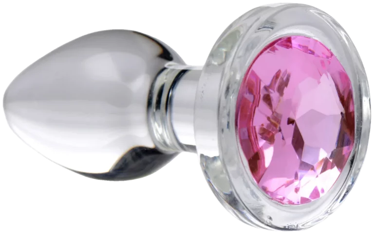 Glazen Anaalplug Pink Gem - Large