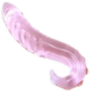 Glazen Dildo Pink Tentacle
