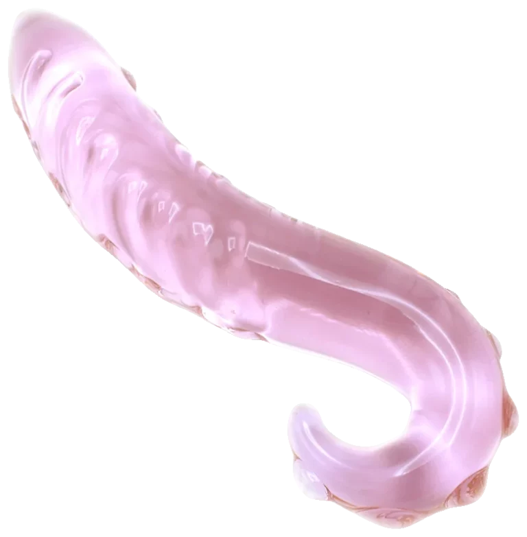Glazen Dildo Pink Tentacle