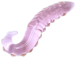 Glazen Dildo Pink Tentacle