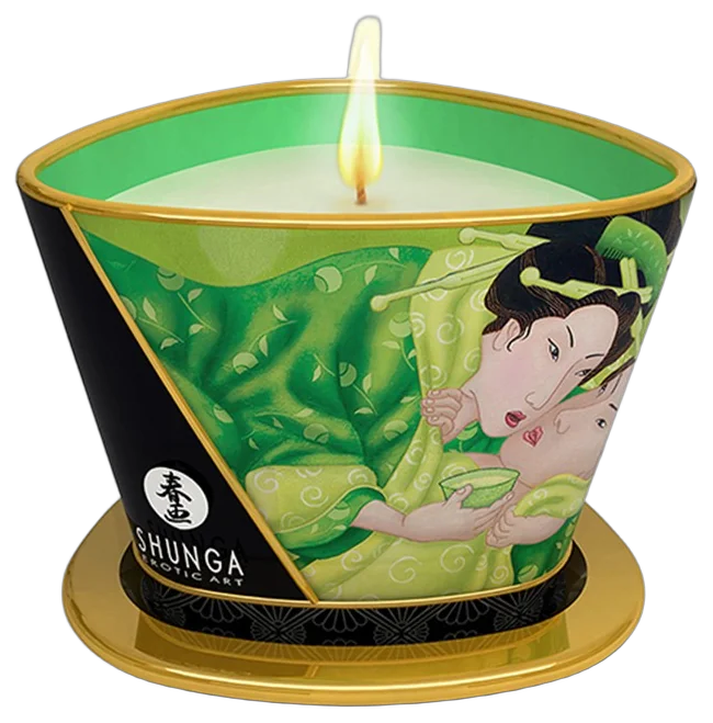 Shunga - Massagekaars (170 ml) - Exotic Green Tea