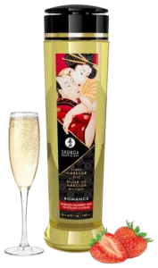 Shunga - Massage Olie - Romance Sparkling Strawberry