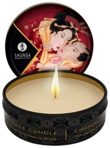 Shunga - Mini Massagekaars (30 ml) - Sparkling Strawberry Wine