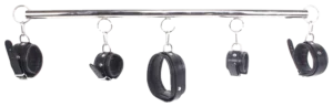 Spreader Bar Deluxe Set - Zwart Leer