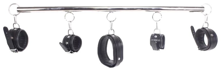 Spreader Bar Deluxe Set - Zwart Leer