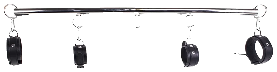 Spreader Bar Set - Zwart Leer