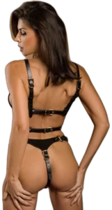 Studded Zipper Bra & Panty Set