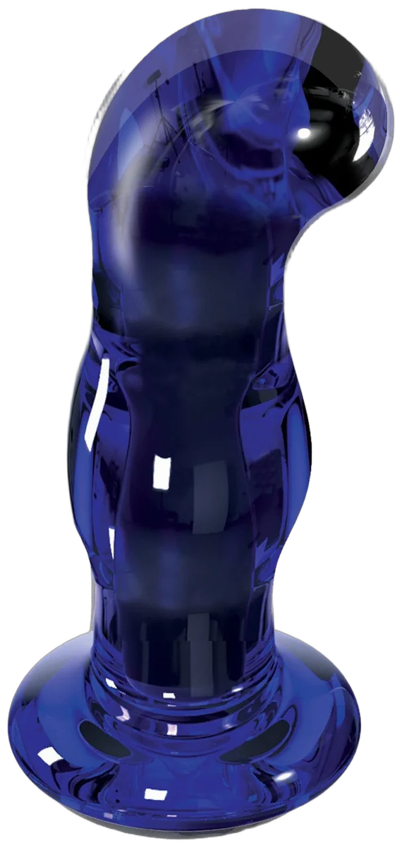 Gleaming Vibrating Glass Plug