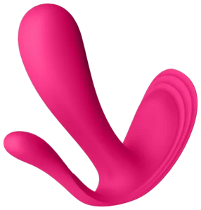 Satisfyer Top Secret+ wearable vibrator roze vooraanzicht