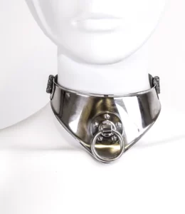 Middeleeuwse Stalen Locking Collar 11 cm – gedragen