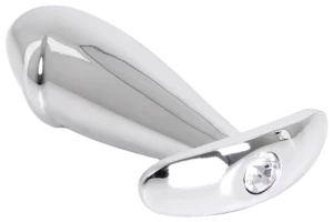 Stalen Buttplug Penis met Kristal