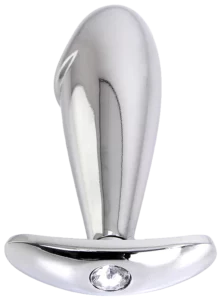 Stalen Buttplug Penis met Kristal