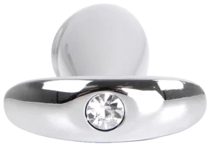 Stalen Buttplug Penis met Kristal