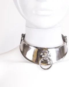 Stalen Locking Collar 12 cm – gedragen