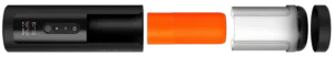 Arcwave Thruster uit elkaar, met binnenhuls en beschermdeksel