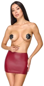 Bad Kitty tepelstickers zwart, gedragen