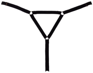 Cottelli Sieraad-string met open kruis, achterzijde zonder model