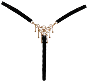 Cottelli string met juwelengaas, achterzijde zonder model