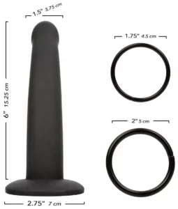 Jock Strap Silicone Probe — afmetingen