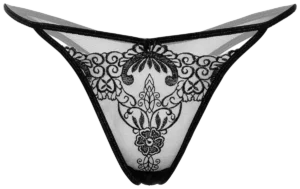Daring Intimates Geborduurde String Zwart