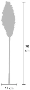Double Feather Tickler — afmetingen