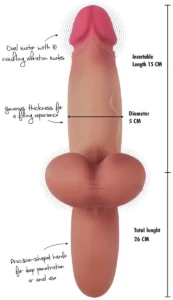 Heavy Hitter Vibrating Dildo — afmetingen