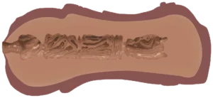 Super Wet Tight Twat Vibrating (bruine huidtint)
